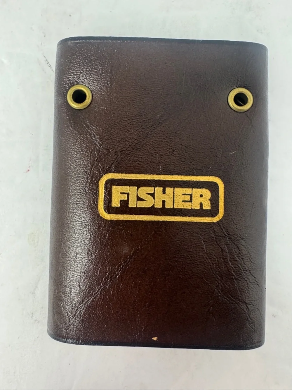NEW Amity Leather Key Case Brown Cowhide Vintage Key Holder w/ Box